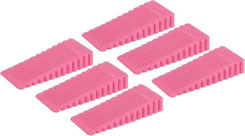 uxcell 6 Pcs Door Stoppers for Bottom of Door, 15mm/0.59 Inch Door Stops, Rubber Door Stopper Wedge Anti Slip, Window Stopper Door Stackable, Clear in Saudi Arabia