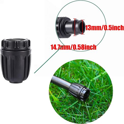 1/2 inch Irrigation Fittings End Plugs For (1/2" ID x0.6-0.63" OD) 16mm Drip Tubing Connectors-10 Pcs/pack in Kuwait