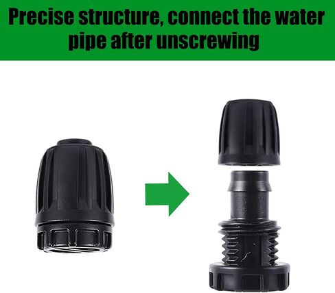 1/2 inch Irrigation Fittings End Plugs For (1/2" ID x0.6-0.63" OD) 16mm Drip Tubing Connectors-10 Pcs/pack in Kuwait