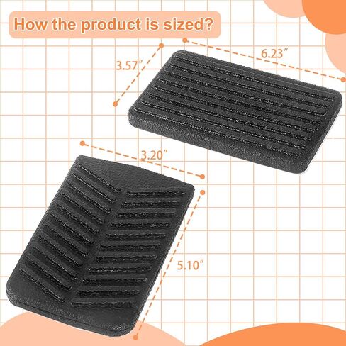 ZLX&LU EZGO Accelerator & Brake Pedal Pad Cover, Golf Cart Accessories, OEM#: 600252/610471, 600255/610529, Suitable for 2008-UP EZGO RXV Gas and Electric Golf Cart in Saudi Arabia