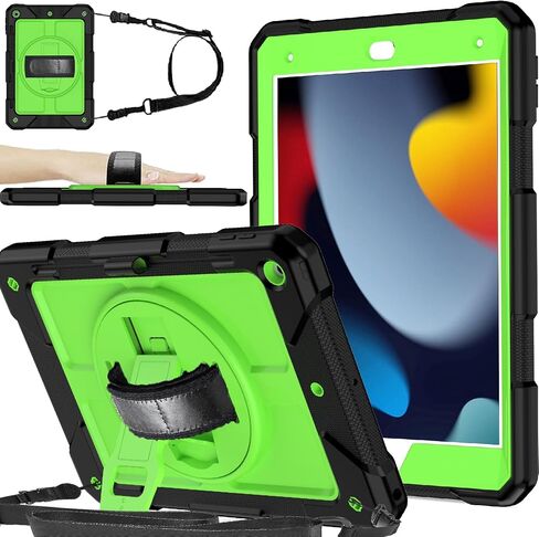 حافظة BMOUO iPad الجيل التاسع، حافظة iPad 8th/7th، حافظة iPad 10.2، مقاومة للصدمات هجينة [حامل دوار 360 درجة] [حزام اليد] [حامل قلم رصاص] حافظة أطفال لجهاز iPad الجديد 10.2 بوصة 2021/2020/2019 - أرجواني in Kuwait