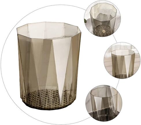 VOSAREA Trash Can Wastebasket Plastic Office Tabletop Trash Can Garbage Container Bin Rubbish Can Paper Basket Office Organizer for Home Office Bedroom Bathroom in Saudi Arabia