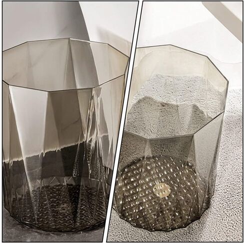 VOSAREA Trash Can Wastebasket Plastic Office Tabletop Trash Can Garbage Container Bin Rubbish Can Paper Basket Office Organizer for Home Office Bedroom Bathroom in Saudi Arabia