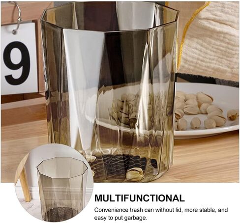 VOSAREA Trash Can Wastebasket Plastic Office Tabletop Trash Can Garbage Container Bin Rubbish Can Paper Basket Office Organizer for Home Office Bedroom Bathroom in Saudi Arabia