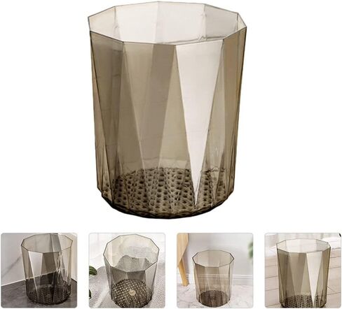 VOSAREA Trash Can Wastebasket Plastic Office Tabletop Trash Can Garbage Container Bin Rubbish Can Paper Basket Office Organizer for Home Office Bedroom Bathroom in Saudi Arabia
