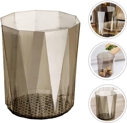 VOSAREA Trash Can Wastebasket Plastic Office Tabletop Trash Can Garbage Container Bin Rubbish Can Paper Basket Office Organizer for Home Office Bedroom Bathroom in Saudi Arabia