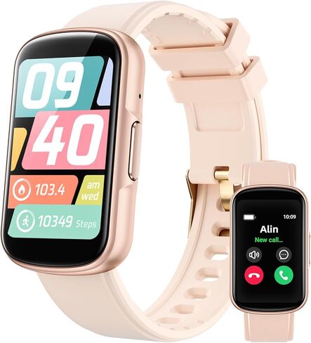 جهاز تعقب اللياقة البدنية Parsonver مع مكالمات بلوتوث، مراقب معدل ضربات القلب 24/7، متتبع النوم، جهاز تتبع النشاط، 110+ أوضاع رياضية، عداد الخطوات، ساعة ذكية مقاومة للماء عالية الدقة 1.57 بوصة للنساء والرجال، أسود in Kuwait