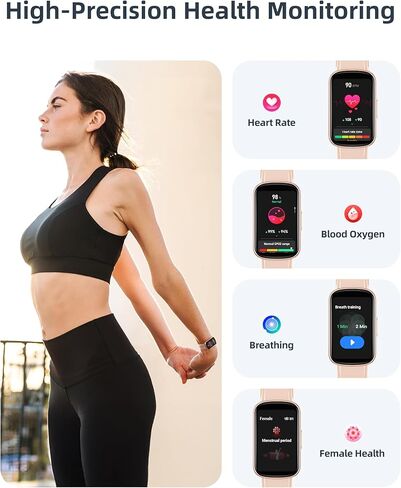 جهاز تعقب اللياقة البدنية Parsonver مع مكالمات بلوتوث، مراقب معدل ضربات القلب 24/7، متتبع النوم، جهاز تتبع النشاط، 110+ أوضاع رياضية، عداد الخطوات، ساعة ذكية مقاومة للماء عالية الدقة 1.57 بوصة للنساء والرجال، أسود in Kuwait