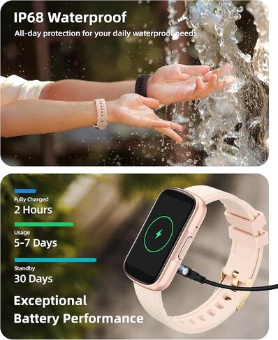 جهاز تعقب اللياقة البدنية Parsonver مع مكالمات بلوتوث، مراقب معدل ضربات القلب 24/7، متتبع النوم، جهاز تتبع النشاط، 110+ أوضاع رياضية، عداد الخطوات، ساعة ذكية مقاومة للماء عالية الدقة 1.57 بوصة للنساء والرجال، أسود in Kuwait