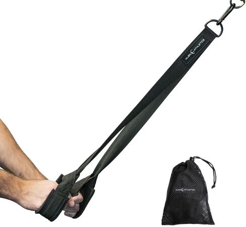 Hip Flexor من Alien Athletics - حزام القرفصاء العكسي لآلة الكابلات - أشرطة البطن - مرفق آلة الكابل لحبل ثلاثي الرؤوس - حلقة تسلق وحقيبة حمل متضمنة in Kuwait