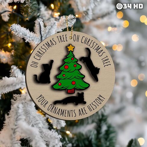 34HD Gifts for Christmas, Friends Christmas Ornament Wooden 2-Layered, Gifts for Best Friends, Bestie, Friends, Christmas Decorations in Kuwait