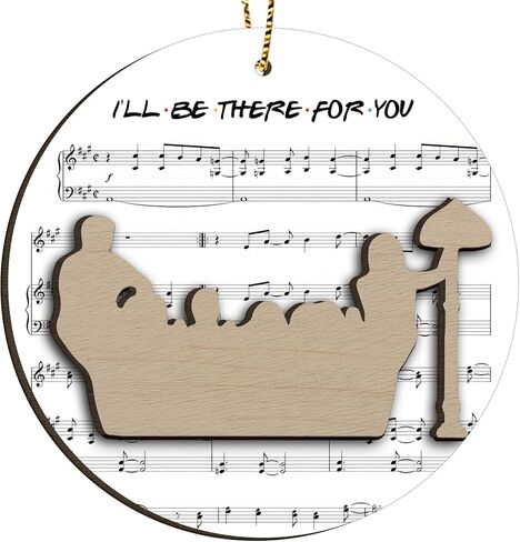 34HD Gifts for Christmas, Friends Christmas Ornament Wooden 2-Layered, Gifts for Best Friends, Bestie, Friends, Christmas Decorations in Kuwait