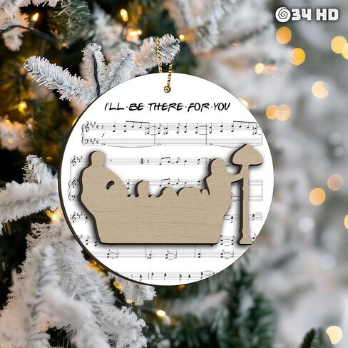 34HD Gifts for Christmas, Friends Christmas Ornament Wooden 2-Layered, Gifts for Best Friends, Bestie, Friends, Christmas Decorations in Kuwait