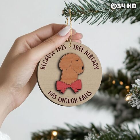 34HD Gifts for Christmas, Friends Christmas Ornament Wooden 2-Layered, Gifts for Best Friends, Bestie, Friends, Christmas Decorations in Kuwait