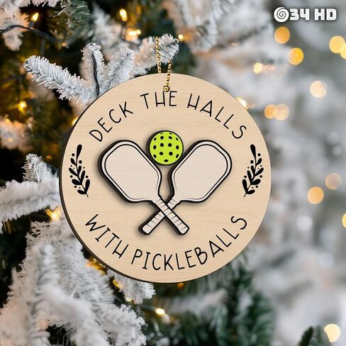 34HD هدايا لعيد الميلاد، أصدقاء عيد الميلاد زخرفة خشبية 2-طبقات، هدايا لأفضل الأصدقاء، Bestie، الأصدقاء، زينة عيد الميلاد in Kuwait