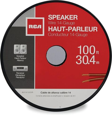 RCA AH18100SR سلك مكبر صوت 18 درجة - 100 قدم in Saudi Arabia