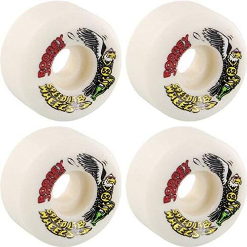 Rodney Jones Pro White Skateboard Wheels - 52mm 101a (Set of 4) in Kuwait
