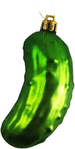NJN 8Pcs Christmas Pickle Ornament, Shatterproof Plastic Ornaments for Christmas Tree, Traditional German Xmas Decoration in Saudi Arabia