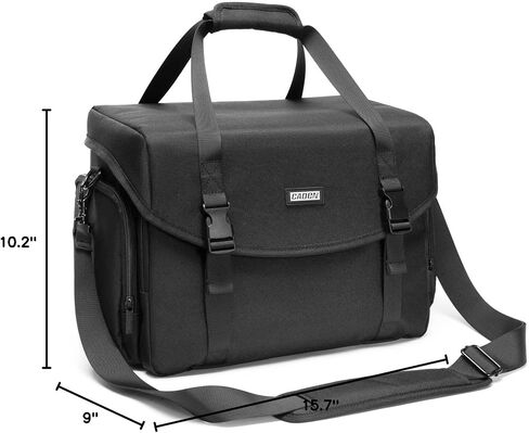 CADeN Camera Bag Case Shoulder Messenger Bag with Tripod Holder Compatible for Nikon, Canon, Sony, DSLR SLR Mirrorless Cameras Waterproof (Black, Small) in Kuwait
