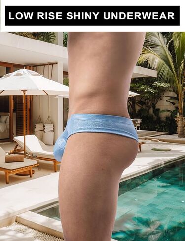 Mens Thongs Sexy Low Rise Shiny Underwear 3D pouch Jockstrap T-Back G-String Bikini Briefs Comfort Panties for Men in Saudi Arabia
