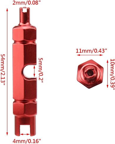 Wealrit 4 Pcs Valve Core Remover Tool Tire Valve Repair Tool Bike Valve Core Tightening Tool Wrench for Bike in Saudi Arabia