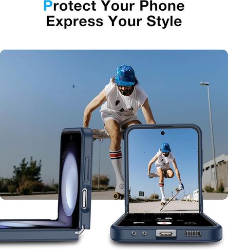 NO.1 Magnetic for Samsung Galaxy Z Flip 7 Case Compatible with MagSafe [Military Grade Drop Tested][Translucent Matte][Anti-Fingerprint] Soft Silicone Bumper for Samsung Flip 7 Case Slim,Black in Kuwait