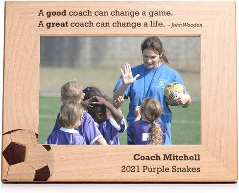 Lifetime Creations Football Coach Picture Frame Gift: Football Coach Gifts, Thank You Coach Appreciation Gift, Youth Football Head Coach, Flag Football Team Photo Frame (5" x 7" Landscape) in Kuwait