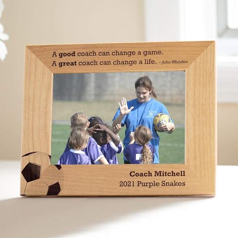 Lifetime Creations Football Coach Picture Frame Gift: Football Coach Gifts, Thank You Coach Appreciation Gift, Youth Football Head Coach, Flag Football Team Photo Frame (5" x 7" Landscape) in Kuwait