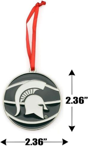 Ohio State Buckeyes Basketball Metal Christmas Ornament in Saudi Arabia