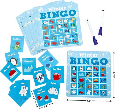 Fun Express Winter Dry Erase Bingo Game in Saudi Arabia