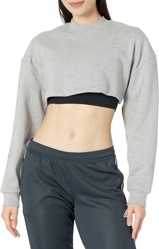 adidas TrueCasuals Cropped Sportswear Sweatshirt HR9173 in Saudi Arabia