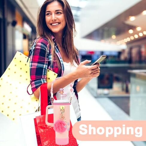ملحقات الأكواب لكوب ستانلي سعة 30 أونصة و40 أونصة بمقبض، بما في ذلك حزام مقبض زجاجة المياه، وحذاء كوب ستانلي من السيليكون، وغطاء من القش من السيليكون in Kuwait