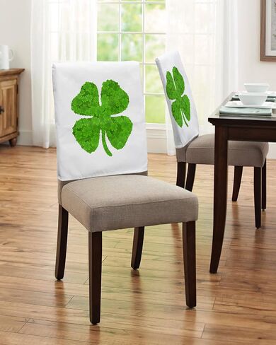 Savannan Dining Chair Back Covers, Valentine's Day Gnome Love Heart Anniversary Wedding Decor Red Pink Chair Covers Chair Slipcovers Protective Covers for Holiday Party Festival Decoration, Set of 4 in Kuwait