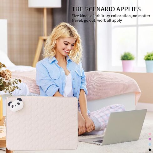 Puffy Laptop Sleeve for Women, Cute Panda Laptop Carrying Case Compatible with 15.6 HP, Dell, Lenovo, Acer, Asus in Saudi Arabia