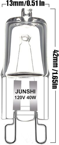 junshi 10 حزمة jcd g9 120v 40w كريستال واضح عدسة t4 / q40 / g9 / cl / 120v jd نوع الهالوجين منزل عقد ضوء لمبة، لتعليق قلادة لهجة نوع بقعة أسفل مصباح الثريا الشمعدان تركيبات الإضاءة in Saudi Arabia