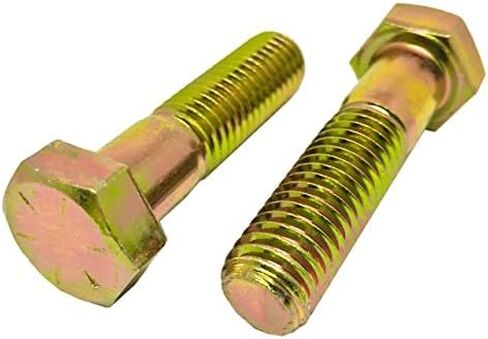 Newport Fasteners 3/4 inch x 1-3/4 inch Hex Cap Screw Grade 8 Zinc Yellow Plated Steel (Quantity: 25 pcs) 3/4-10 x 1 3/4 Hex Bolt/Coarse Thread/Fully Threaded in Kuwait