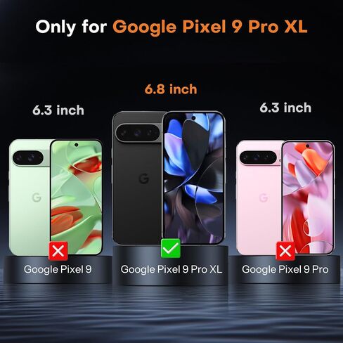 واقي شاشة OMOTON لهاتف Google Pixel 9 Pro XL، [3+2 حزمة] 3 قطع من الزجاج المقوى لهاتف Pixel 9 Pro XL و2 واقي عدسة الكاميرا، إطار صديق للحافظة/محاذاة (إصدار 2024)، وليس لهاتف Pixel 9 Pro in Kuwait