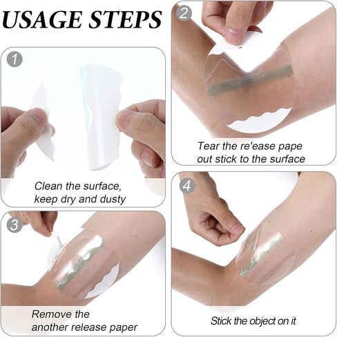 30 Pack Glucose Sensor Covers Medical Adhesive Patch, Transparent Pre-Cut CGM Tape with No Glue in The Center, Waterproof and Strong Stick for Long Lasting Without Hole (Green) in Saudi Arabia