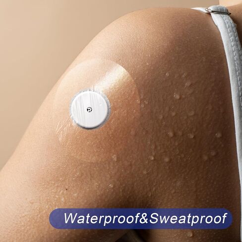 30 Pack Glucose Sensor Covers Medical Adhesive Patch, Transparent Pre-Cut CGM Tape with No Glue in The Center, Waterproof and Strong Stick for Long Lasting Without Hole (Green) in Saudi Arabia