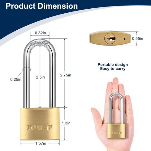Solid Brass Padlock with Keys (1, 40S) in Saudi Arabia
