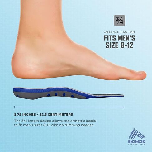 نعل داخلي لالتهاب اللفافة الأخمصية (للرجال) مقاس 3/4 (كحلي) in Kuwait