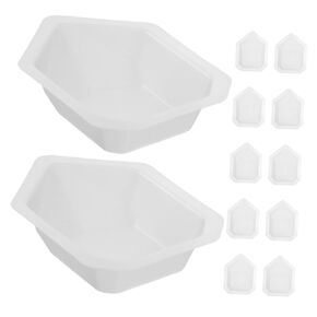 10 Pcs Reusable Weighing Boats Laboratory Weighing Plates for Precise Measurement Weighing Trays for Lab Use Weighing Dishes for Samples and Liquid Mixing