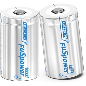 CR17345 Lithium Battery 6Pack CR123A 1500mAh Batteries 123 Lithium Batteries for Alarm System, Smoke Alarm, Ring Sensor