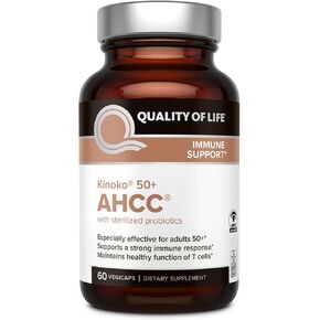 Quality of Life - AHCC 50+ - Featuring AHCC and Lac-Shield for Immune Support