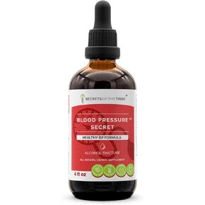 Secrets of the Tribe - Blood Pressure Secret, Healthy Circulation Formula, Herbal Supplement Blend Drops Alcohol Liquid Extract (4 fl oz)