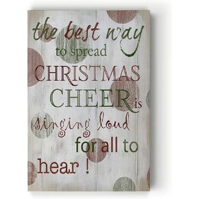 Renditions Gallery Rules Natalie Carpentieri Gallery Wrapped Canvas Christmas Wall Art, 24x32 (WC16-IHXMAS31-R)