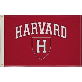 Harvard Crimson College Sports Printed Flag - NCAA Licensed - Super Polyester 2' x 3' School Banner (Red) (Red)