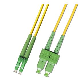 5M Singlemode Duplex Fiber Optic Cable (9/125) - LC/APC to SC/APC