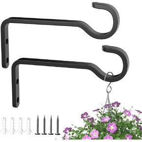 6-Inch Plant Hangers Outdoor Indoor - Plant Hooks for Hanging Baskets, Hooks for Hanging Plants