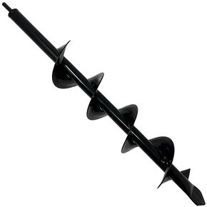 4in Auger Spiral Drill Bit for Planting, Gardening, Bedding, 4"X25", 3/8" Hex Drive